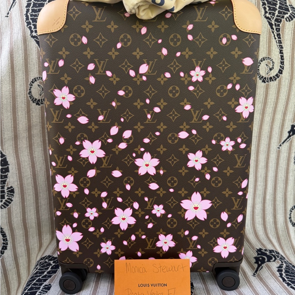 Louis Vuitton Cherry Blossom LV x TM Horizon 55 Carry On Luggage